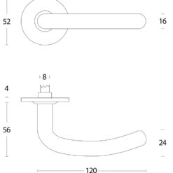 Intersteel Sabel Krukkenpaar Op Rozet